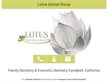 Tablet Screenshot of lotus-dentalgroup.com